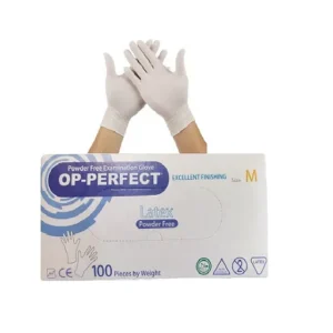 دستکش لاتکس بدون پودر Op Perfect